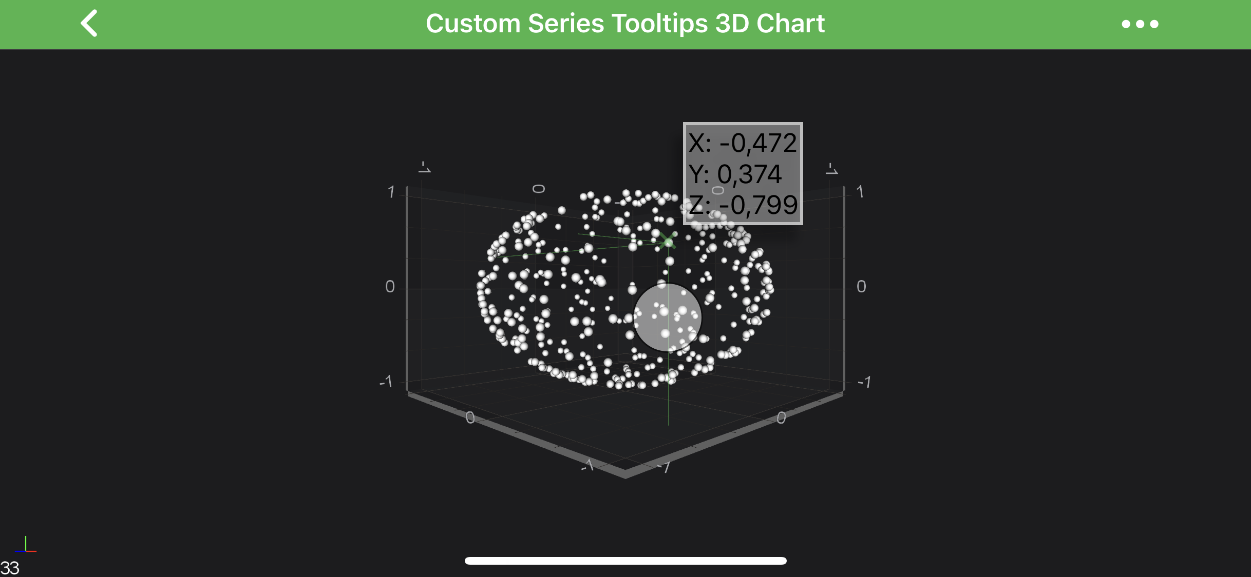 Custom Series Tooltips 3D Example