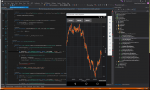SciChart Android running in VS2015 with Xamarin.Android on Windows