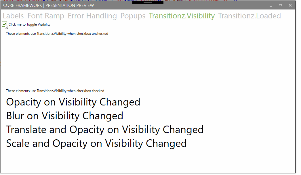 Transitionz WPF Animation Library