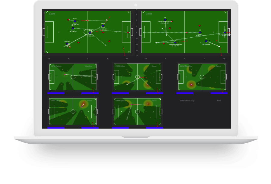 Realtime Telemetry Visualization of Robots Playing Soccer