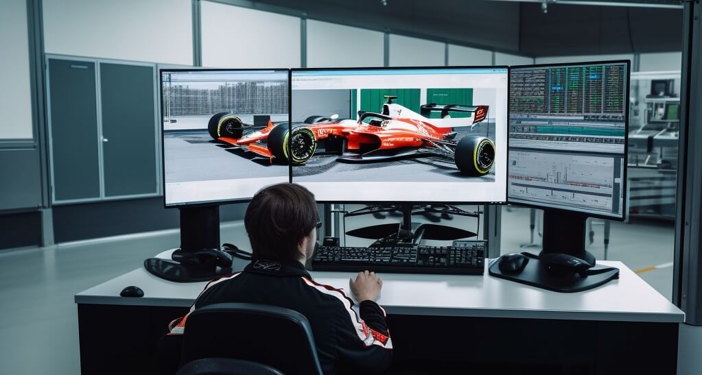 racing researcher using graphs to analyse racing performance