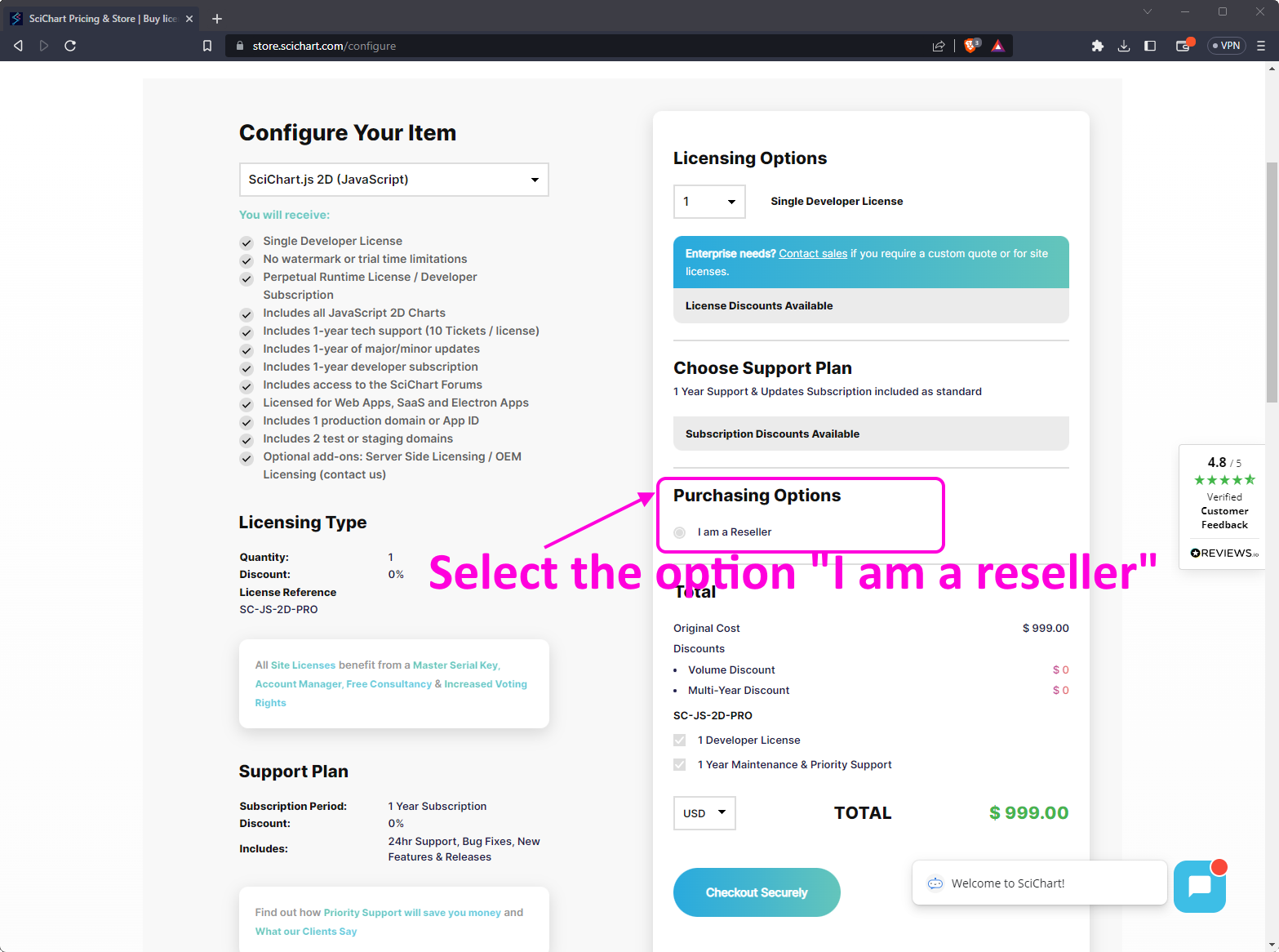 How to enable Reseller Options in our store